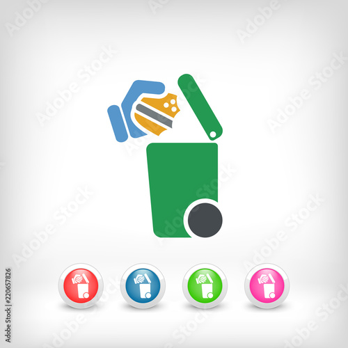 Separate waste collection icon