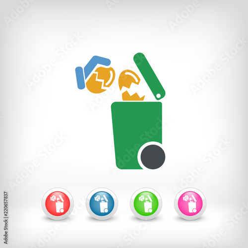 Separate waste collection icon