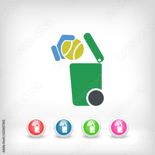 Separate waste collection icon