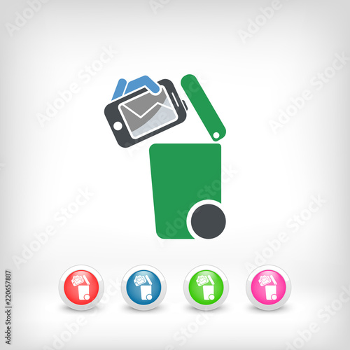 Separate waste collection icon © Myvector