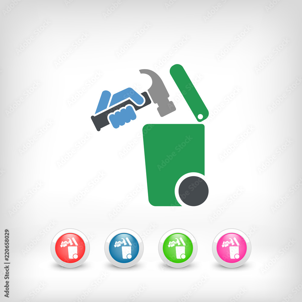 Separate waste collection icon Separate waste collection icon