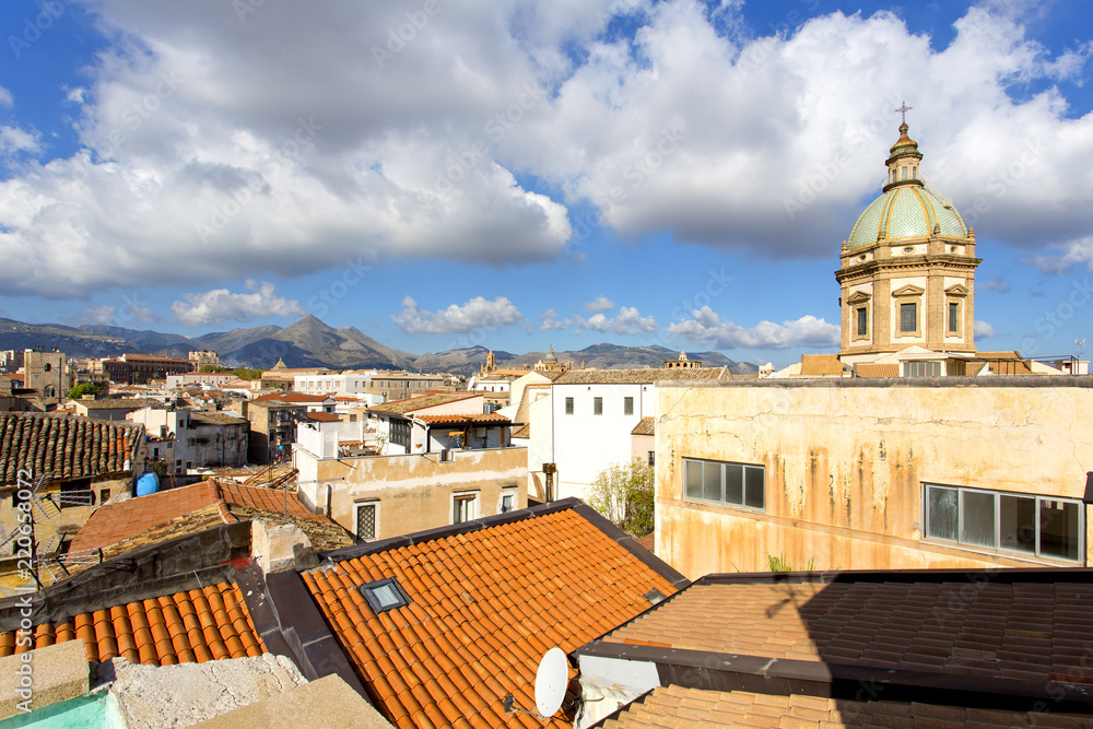 Cityscape of Palermo, Sicily Cityscape of Palermo, Sicily