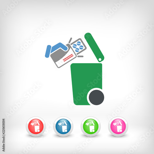 Separate waste collection icon