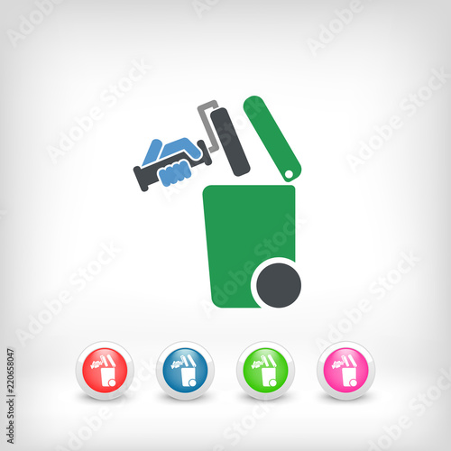 Separate waste collection icon