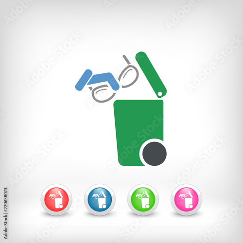 Separate waste collection icon