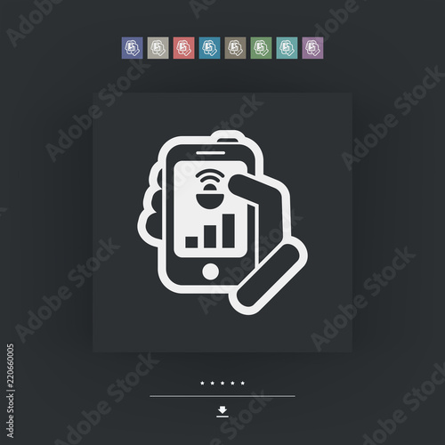Smartphone connection icon