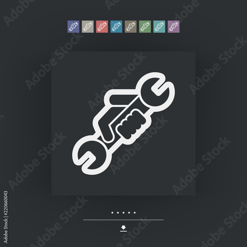 Wrench symbol icon