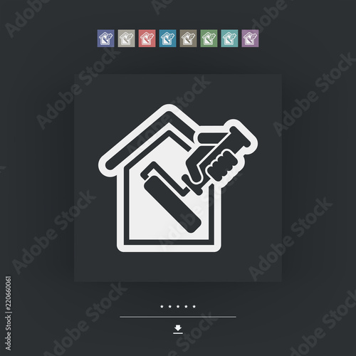 Painter roll icon