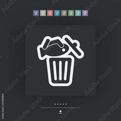Food trash icon