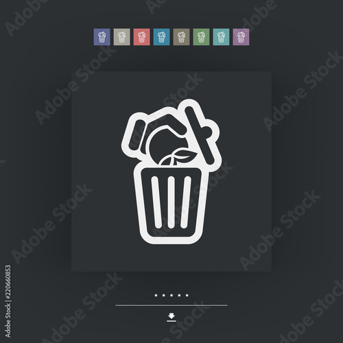 Food trash icon