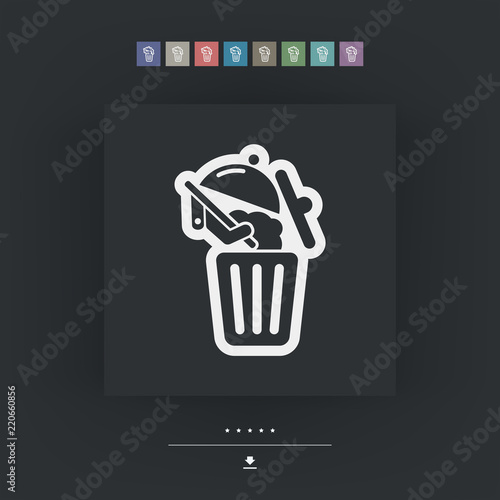Food trash icon
