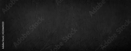 Obraz  z motywem Black stone background, grey cement texture. Top view, flat lay