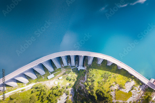 Aerial view of Fedaia lake © PriceM