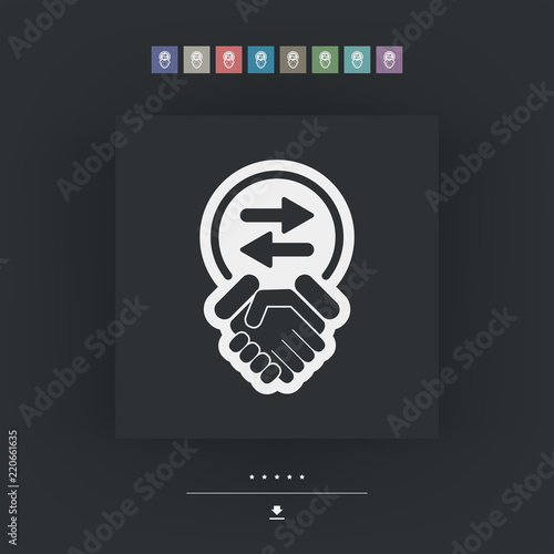 Exchange agreement icon
