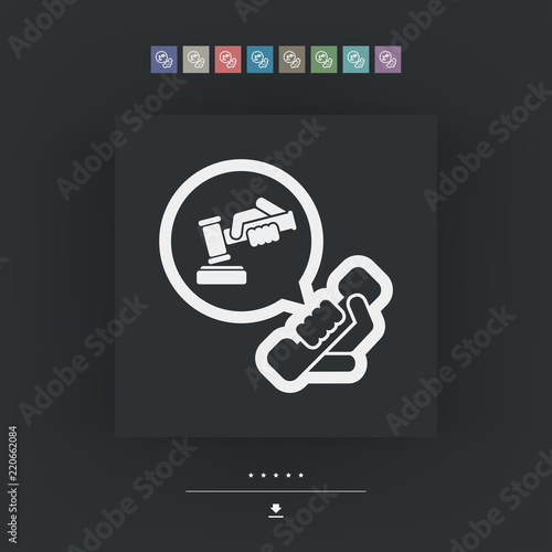 Legal assistance icon