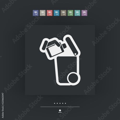 Separate waste collection icon