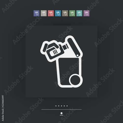 Separate waste collection icon