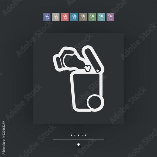 Separate waste collection icon