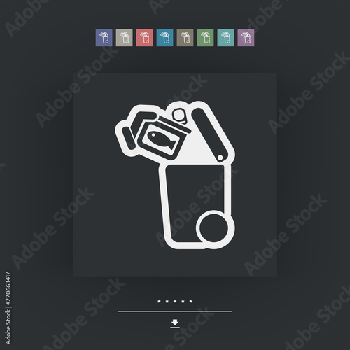 Separate waste collection icon