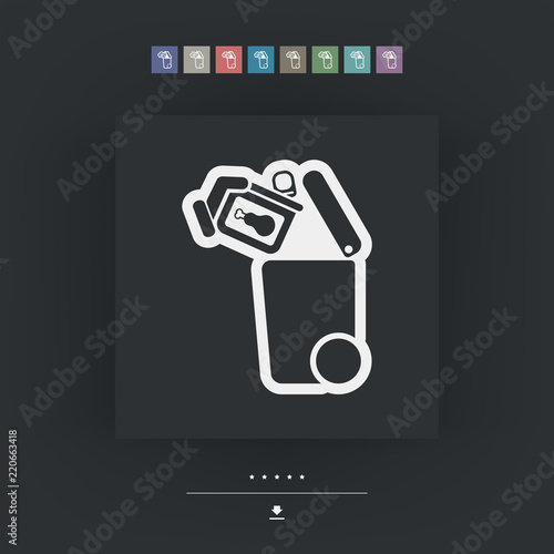Separate waste collection icon