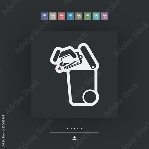 Separate waste collection icon