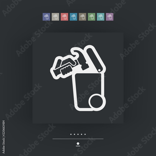Separate waste collection icon