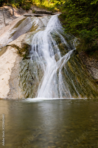 Wasserfall am Ausgang der Starzlachschlucht