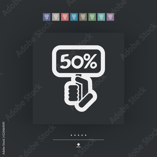 Discount label icon