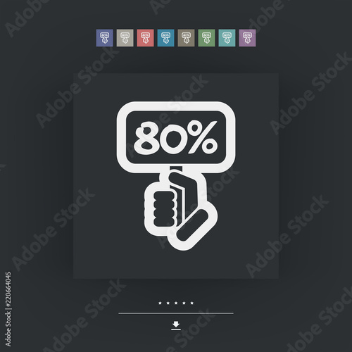 Discount label icon