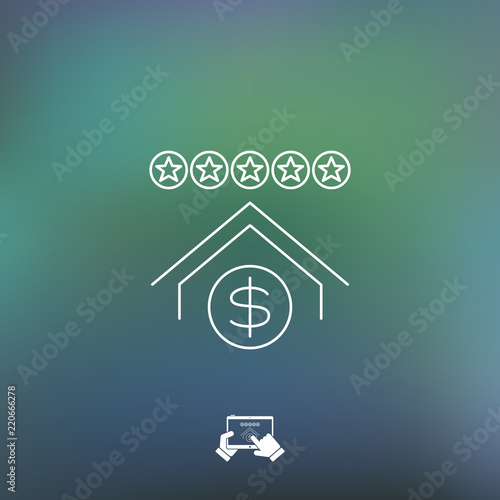 Bank rating icon