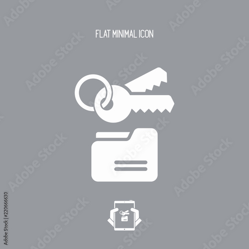 Private folder - Flat minimal icon