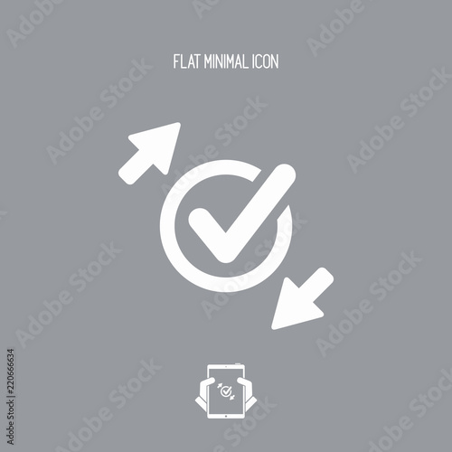 Check exchange - Flat minimal icon