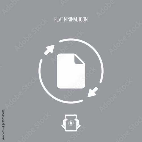 Update file - Flat minimal icon