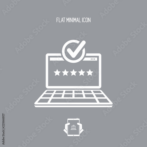 Top rating web - Flat minimal icon