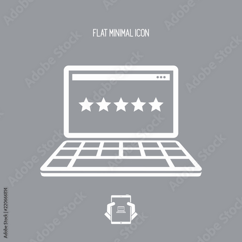 Top rating web - Flat minimal icon