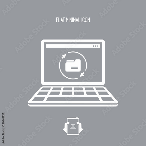 Updates folder - Flat minimal icon