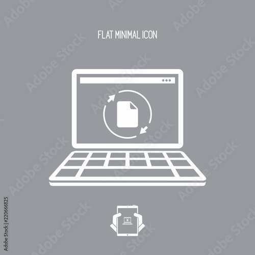 Updates file - Flat minimal icon