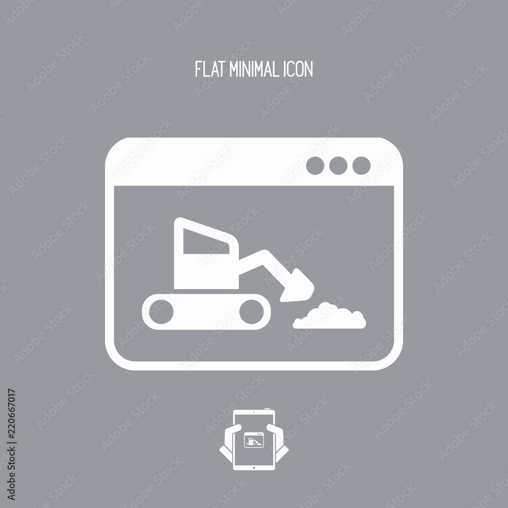 Under construction - Vector flat minimal icon Under construction - Vector flat minimal icon