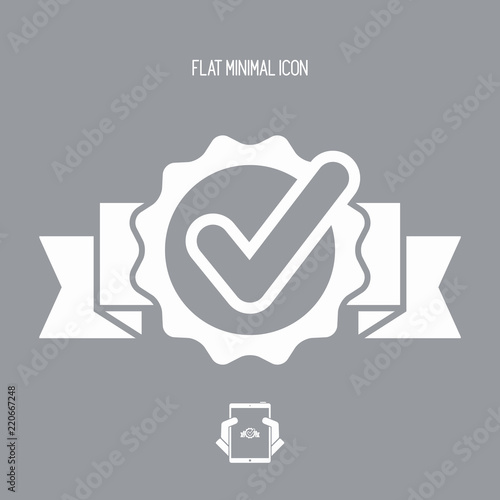 Approval check - Vector flat minimal icon