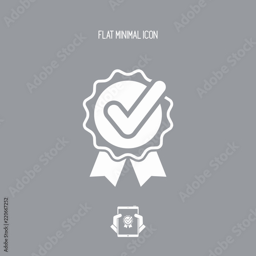 Approval check - Vector flat minimal icon