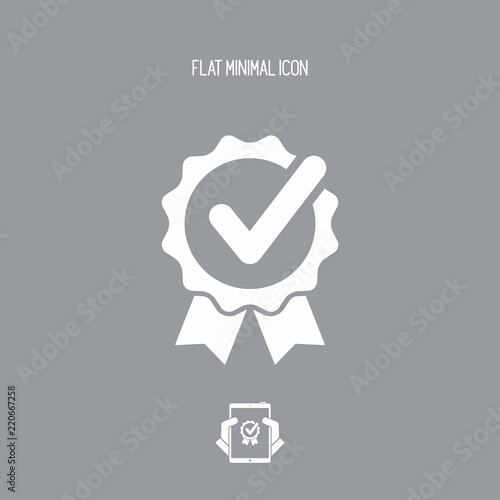 Approval check - Vector flat minimal icon