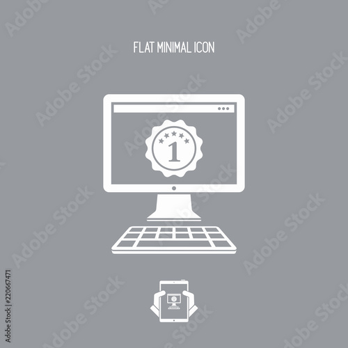 Best rated pc - Vector flat minimal icon
