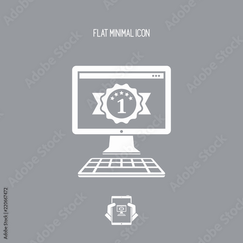 Best rated pc - Vector flat minimal icon
