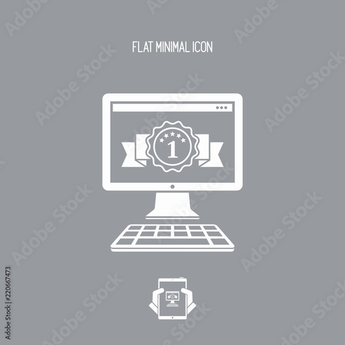 Best rated pc - Vector flat minimal icon