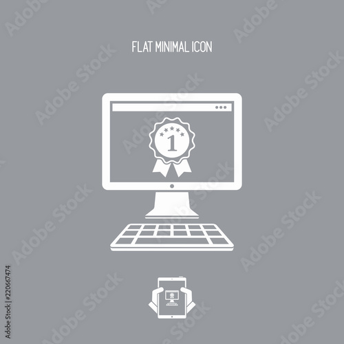 Best rated pc - Vector flat minimal icon