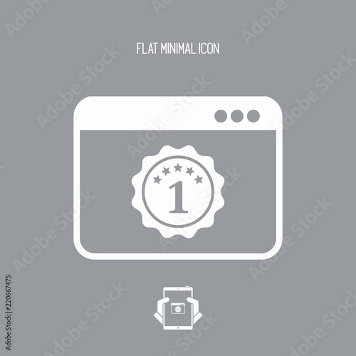 Top rated application - Vector flat minimal icon