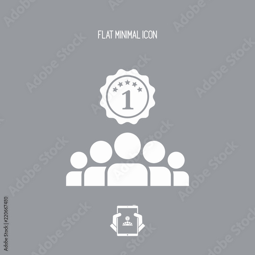 Match winner - Vector flat minimal icon