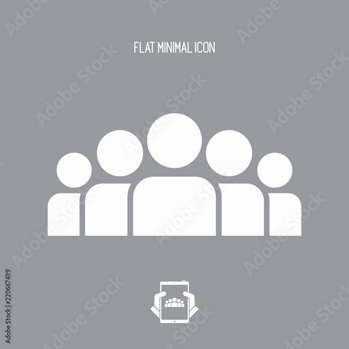 People group - Vector flat minimal icon