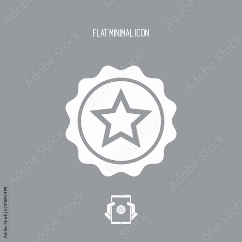 Rating star - Vector flat minimal icon