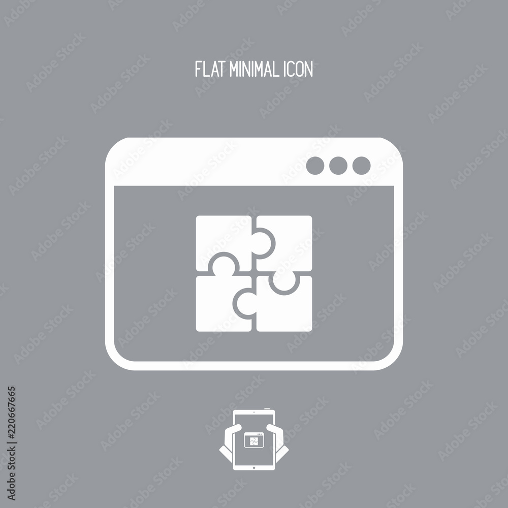 Team application flat icon Team application flat icon